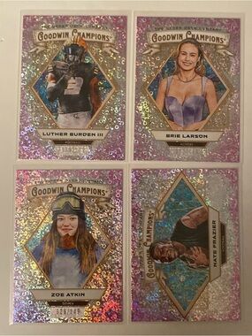 2025 Goodwin Champions Pink Confetti /149 Lot (4 Cards)